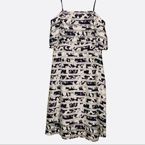 ❗️Antonio Melani NEW Dress white and blue midi